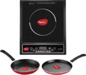 Pigeon Favourite ICT Combo IB Tawa and Frypan Induction Cooktop(Black, Push Button)