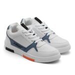 ASIAN Men’s White Casual Sneaker Shoes with Synthetic Upper Lightweight Comfortable Mid Top Sneaker Shoes for Men’s & Boy’s Tarzan-05