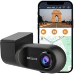 Woscher D125 DashCam for Cars | GPS Log | FHD 1080p | Super Capacitor | WiFi Connect | Accident Recording | Easy DIY Set Up | Up to 128GB SD Card Supported | Charcoal Gray | iOS/Android Mobile App (2024)
