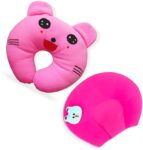 Baby Desire Cotton, Mustard Seeds Animals Baby Pillow Pack of 2(Pink)