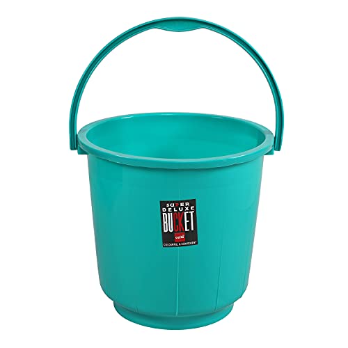 Cello Super DLX Plastic Bucket (21L_Green)