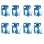 Philips Ace Saver 10W B22 LED Bulb,900lm, Cool Day Light, Pack of 8