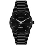 Carlington Premium Analog Men’s Wrist Watch with Link Strap – CT 6010 Black