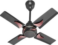 Athots Fred Ultra High Speed 24 Inch Smocked Brown 600 mm Anti Dust 4 Blade Ceiling Fan(Smocked Brown, Pack of 1)