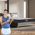 Centuary Mattresses Sleepables 6-Inch Queen Size Ortho Pocketed Zero Partner Disturbance Plush Quilted Rolled Packed Pocket Spring Mattress (72x60x6)