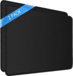 STRIFF Mousepad Mouse Mat 230X190X2mm mouse pad for laptop Non-Slip Rubber Base, Waterproof Surface, Compatible with Laser and Optical Mice(Black)(Pack of 2)