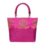PrettyKraftsWomen’s Cotton Mini Handbag (pink)