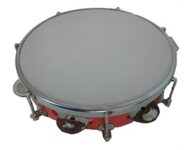 Khanjari Tambourine Hand Percussion Musical Instrument, Red