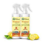 The Good Planet Organic Kitchen Cleaner Spray – All Purpose Natural Liquid Degreaser & Stain Remover for Home Surface, Gas Stove, Chimney, Tiles, and Sink – Plant Based Grease Cleaning – 300ml
