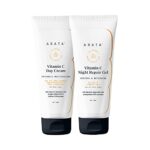 Arata 24×7 Vitamin C Protection Combo With Vitamin C Day Cream (50 ML) & Vitamin C Night Repair Gel (50 ML) | With SPF 15+ | Infused With Hyaluronic Acid, Apple, Pomegranate & Cucumber | vitamin C Day and night cream combo