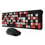 Zebronics Companion 111 Wireless Keyboard Mouse Set with 2.4GHz Nano Receiver, 103 Keys, 1600DPI, Integrated Multimedia, High Precision, Advanced Optical Sensor & Power Saving Mode (Graphite Red)