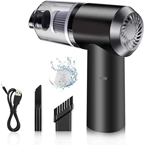 Vacuum Cleaner Dust Collection/Lighting 2 in 1 Car Vacuum Cleaner 120W High-Power Handheld Wireless Vacuum Cleaner Home Car Dual-use Portable USB Rechargeable Set of 1 Black, Cloth filter