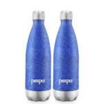 PEXPO Electro 24 Hrs Hot & Cold ISI Certified Flask | Stainless Steel Water Bottle – 1000ml Blue Pack of 2 | Thermoflask | Office Bottle | Workout | Travelling | Home | Adults