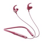 GIZMORE Giz MN227 Bang Bluetooth Wireless 5.2 in Ear Neckband, Up to 40 HRS Playtime, Dual Pairing, Touch Controls, Magnetic Smart Buds, Fast Charge Neckband (PINK)