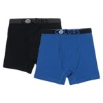 Rupa Frontline Colors Kid’s Front Open Long Trunks 113 | Soft-Touch Cotton Stretch | Snug Fit | Breathable Fabric | Pack of 2