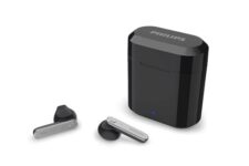 PHILIPS Audio TWS TAT3225/94 True Wireless Earbuds with 24 Hour Playtime (6+18), IPX4 splash- and sweat-resistant, Bluetooth V5.2, Smart pairing, 13 mm Drivers, Voice Assistant (Black)