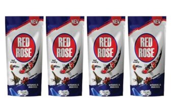 Taiyo All Life Stages Red Rose Fish Food Pellet, 100 G(Pack of 4)