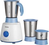 PHILIPS HL7610/04 500 W Mixer Grinder (3 Jars, White and Blue)