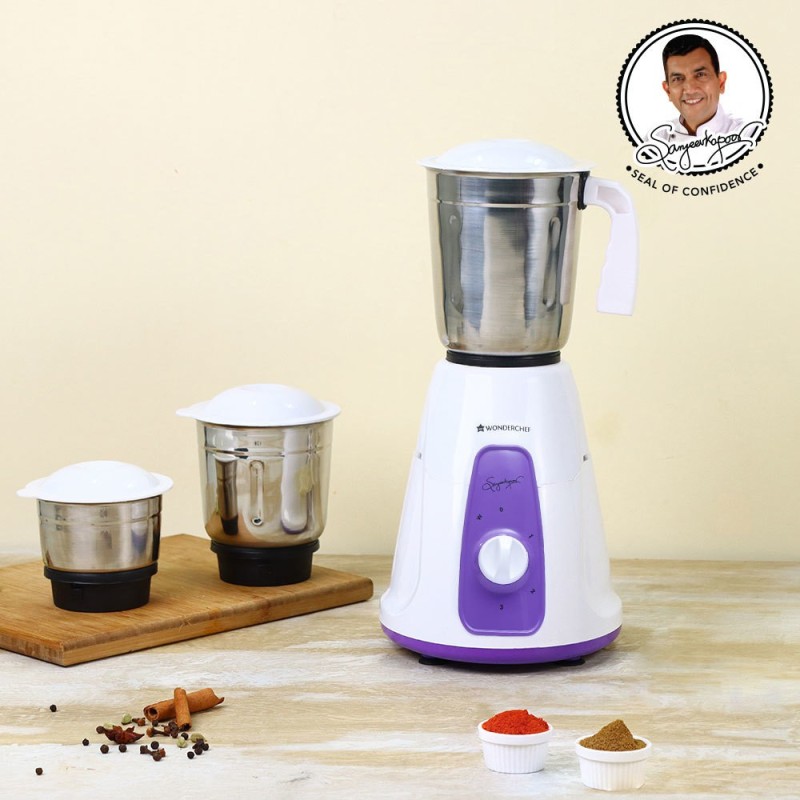 PHILIPS HL7610/04 500 W Mixer Grinder (3 Jars, White and Blue)