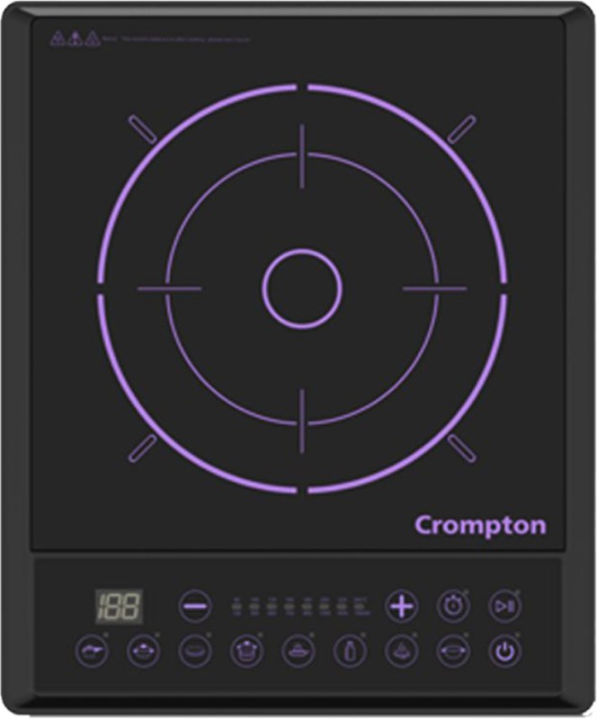 Crompton ACGIC-INSTSERV1900 Induction Cooktop(Black, Purple, Push Button)