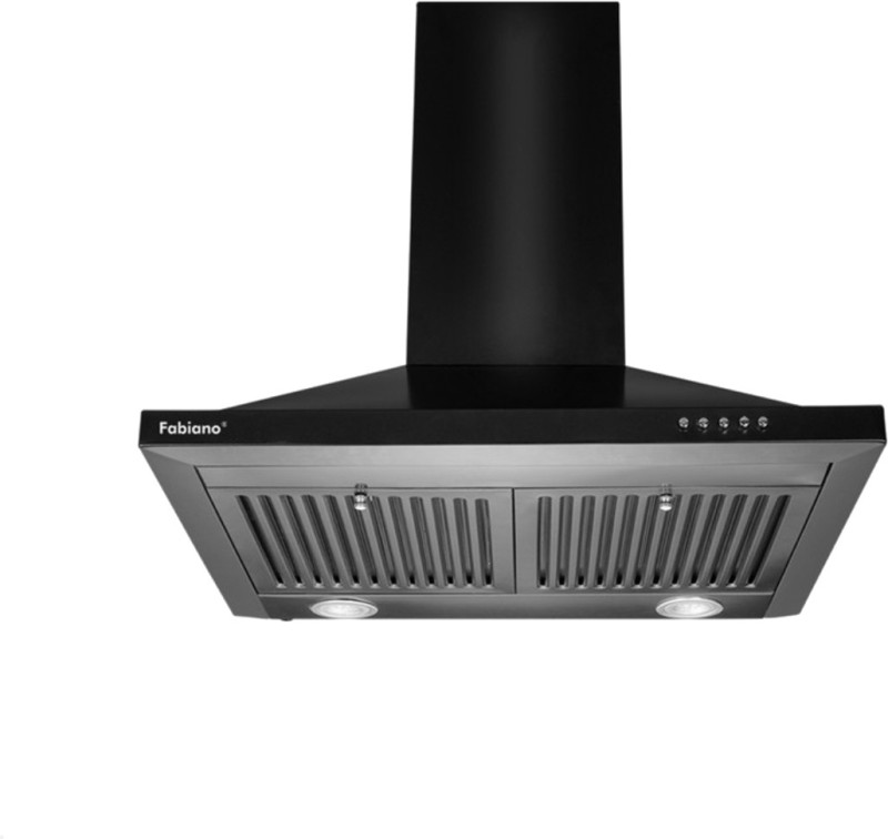 Lifelong LLLACP01 Double Baffle Filter 60 cm Push Button Control Pyramid Wall Mounted Chimney(Black 1000 CMH)