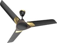 Polycab AEREO PLUS 1 Star 1200 mm 3 Blade Ceiling Fan(MATT BLACK – CHOCO GOLD, Pack of 1)