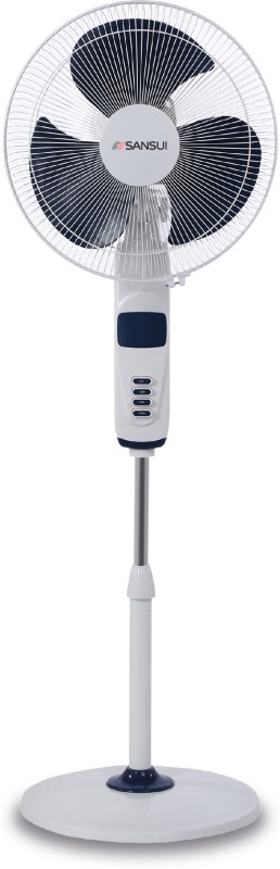Sansui Chetak High Speed 400 mm 3 Blade Pedestal Fan(Blue and White, Pack of 1)