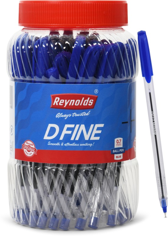 Reynolds D Fine Ball Pen(Pack of 70, Blue)