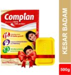 COMPLAN Nutrition Drink Powder for Children, Kesar Badam Flavour, Carton with Tiffin Box(500 g)