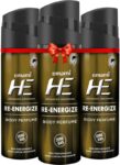 HE Re-Energize Deodorant Spray – For Men(120 ml, Pack of 3)
