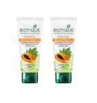 Biotique Papaya Deep Cleanse Face Wash | Gentle Exfoliation | Visibly Glowing Skin | 100% Botanical Extracts| Suitable for All Skin Types | 2x100ml