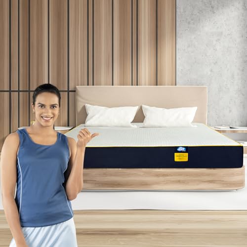 Centuary Mattresses Dr. Sleep+ Orthopaedic Extra Firm Foam Mattress,5-Inch King Size Bed Mattress,Spine Support,Rubberised Coir Mattress (75x72x5)