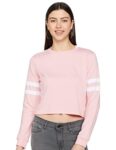 Newport Women’s Polyester Crew Neck Sweatshirt (NPWWPSS20001Z01_Pink_M)