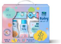 Parachute Advansed Baby Care Gift Set, Perfect baby gift box for newborn baby, Baby Safe Toy, Small(Blue)