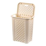 Cello Classic Plastic Laundry Bag/Basket, 50 Litres, Ivory