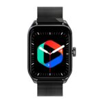 Zebronics ETERNAL Bluetooth Calling Smart watch with 1.85″ Large display, Voice assistant, 100+ Sports, IP67 Waterproof, 11 built-in & customizable wallpaper, 8 Menu UI, Crown and Calculator (Metallic Black)