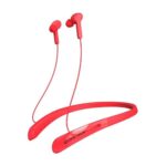 ZEBSTER Z-Style 600 Wireless Bt Earphone with Neckband, Bulit in Rechargeable Comes with Call Function Its an Splash Proof and Magentic Earpiece with 24Hr Playback Time(Red) – in Ear