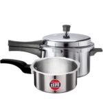 Iveo Indo-green Aluminium Outer Lid Induction Base Pressure cooker combo of 2ltrs + 3ltrs With 1 Year warranty