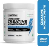 Wellcore Micronised Creatine Monohydrate | Lab Tested | Enhanced Absorption | 100% Pure Creatine(250 g, Unflavored)