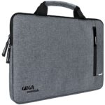 Gizga Essentials Laptop Bag Sleeve Case Cover Pouch with Handle for 13.3 inches Laptop, Padded Laptop Compartment, Premium Zipper Closure Water Repellent Nylon Fabric, Grey