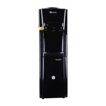 BonKaso Blueprint Hot & Cold Water Dispenser 21C Top Loading with Refrigerator Black, 20 Litre