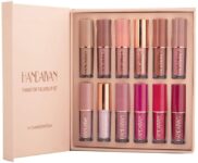 NANCY AJRAM X Handaiyan 12 Color Book Lip Gloss Set Liquid Lipstick Set(Multicolor, 2.5 ml)