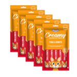 Drools Creamy Lickable Cat Treat Tuna Bonito (Pack of 5 Pouches, 375g)