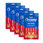 Drools Creamy Lickable Cat Treat Real Chicken (Pack of 5 Pouches, 375g)