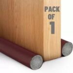 MAGICAL Door Bottom to Prevent Noise, Dust & Insects (Brown Color Pack of 1) Cool/Hot Maintain in Room | Door Gap Sealer & Stop Unwanted Dust, Insects Floor Mounted Door Stopper(Brown)