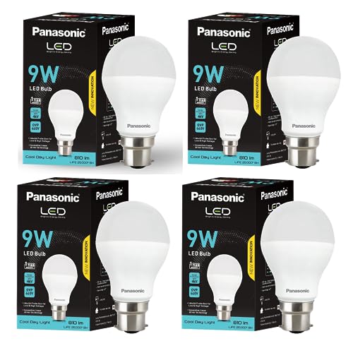 Wipro Garnet 10W LED Bulb for Home & Office |Cool Day White (6500K) | B22 Base|220 degree Light coverage |4Kv Surge Protection |400V High Voltage Protection |Energy Efficient | Pack of 3