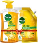 Dettol Lime Fresh Shower Gel 500ml Pump With 450ml Refill(2 x 475 ml)