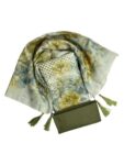 PRAHANT Unstitched Linen Dress Material, Top, Bottom Cotton Santoon, Linen Dupatt, Printed (Multicolor) (Yellow)