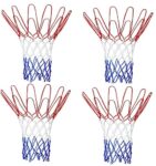 Spanco Basketball Net Two Pair – Net for All Playing Levels Fit in All Sizes of Basketball Ring (4 Pieces of Net)