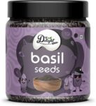 DRY DELIGHT Organic Raw Basil Seed For Weight Loss | Sabza Seed |Takmaria Seed |Falooda Seed Basil Seeds(200 g)